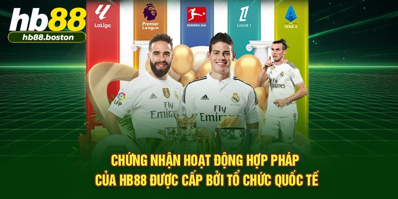 Chứng nhận hoạt động hợp pháp của HB88 được cấp bởi tổ chức quốc tế