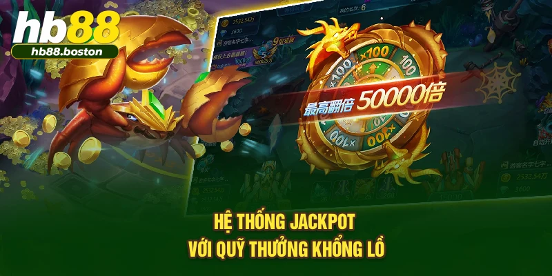 Hệ thống jackpot với quỹ thưởng khổng lồ