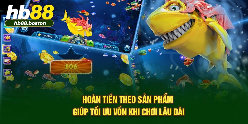 Hoàn tiền theo sản phẩm giúp tối ưu vốn khi chơi lâu dài