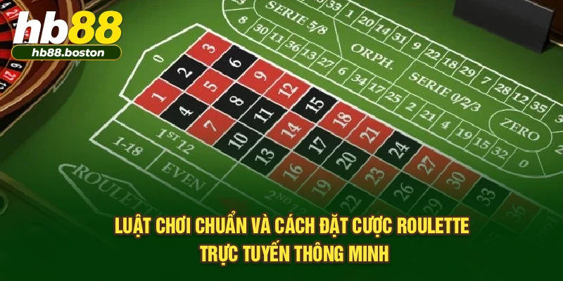 Luật chơi chuẩn và cách đặt cược roulette trực tuyến thông minh