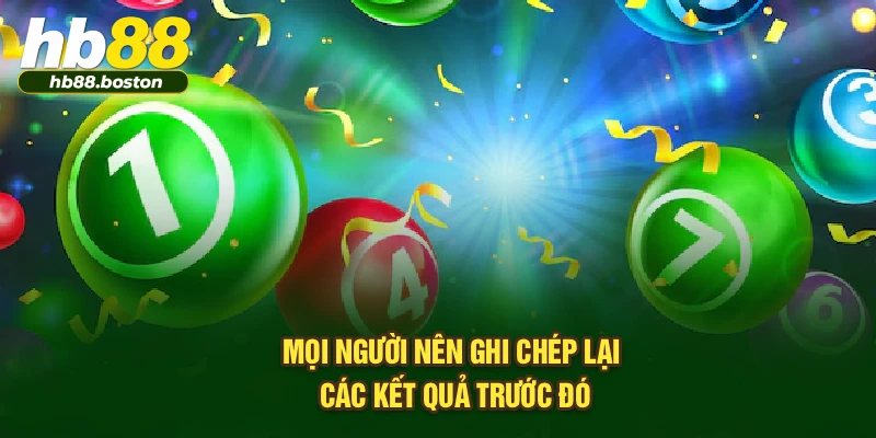 Mọi người nên ghi chép lại các kết quả trước đó