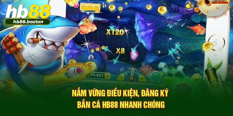 Nắm vững điều kiện, đăng ký bắn cá HB88 nhanh chóng