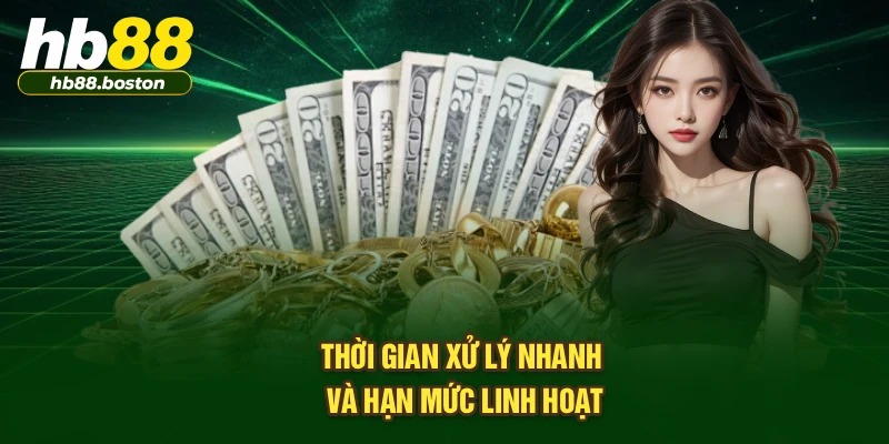 Thời gian xử lý nhanh & hạn mức linh hoạt
