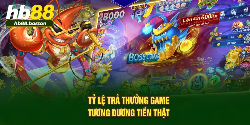Tỷ lệ trả thưởng game tương đương tiền thật 